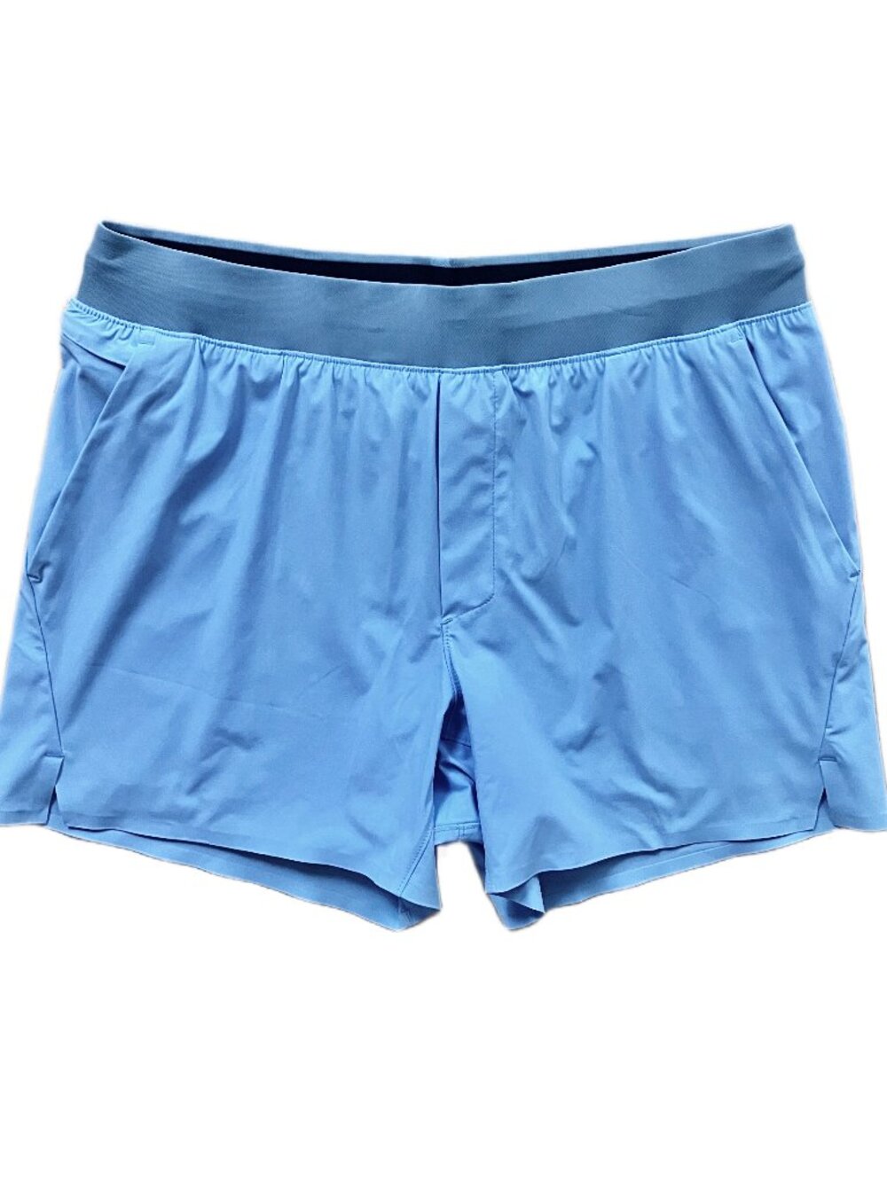Ten Thousand Men's 5" Lined Set Short Light Blue Black Size L NWT
